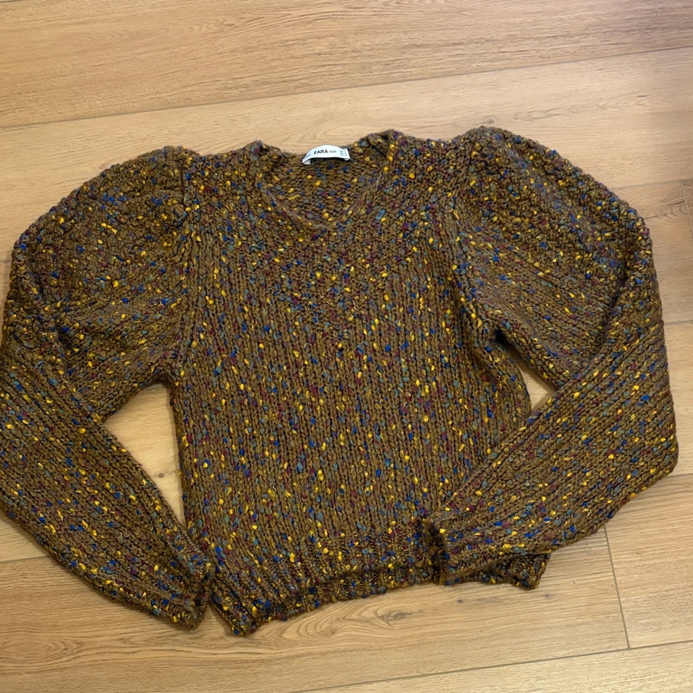 Zara Multicolor Knit Sweater